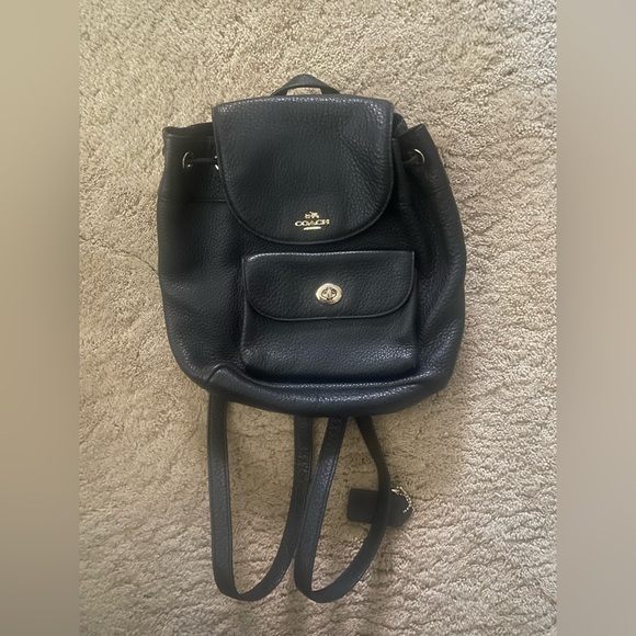 Authentic Black coach drawstring backpack - Picture 1 of 2